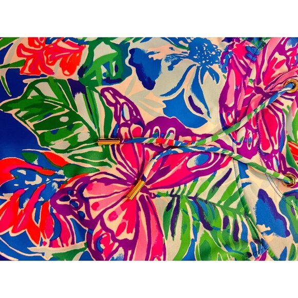 Lilly Pulitzer UPF 50+ Chilly Lilly Lilblock popover XS Hooded Face Mask XXS - Picture 8 of 9